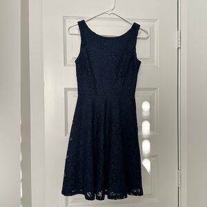 Speckless Navy Lace Dress